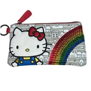 Loungefly X Hello Kitty 40th Anniversary Rainbow Sequins Pencil Case Bag